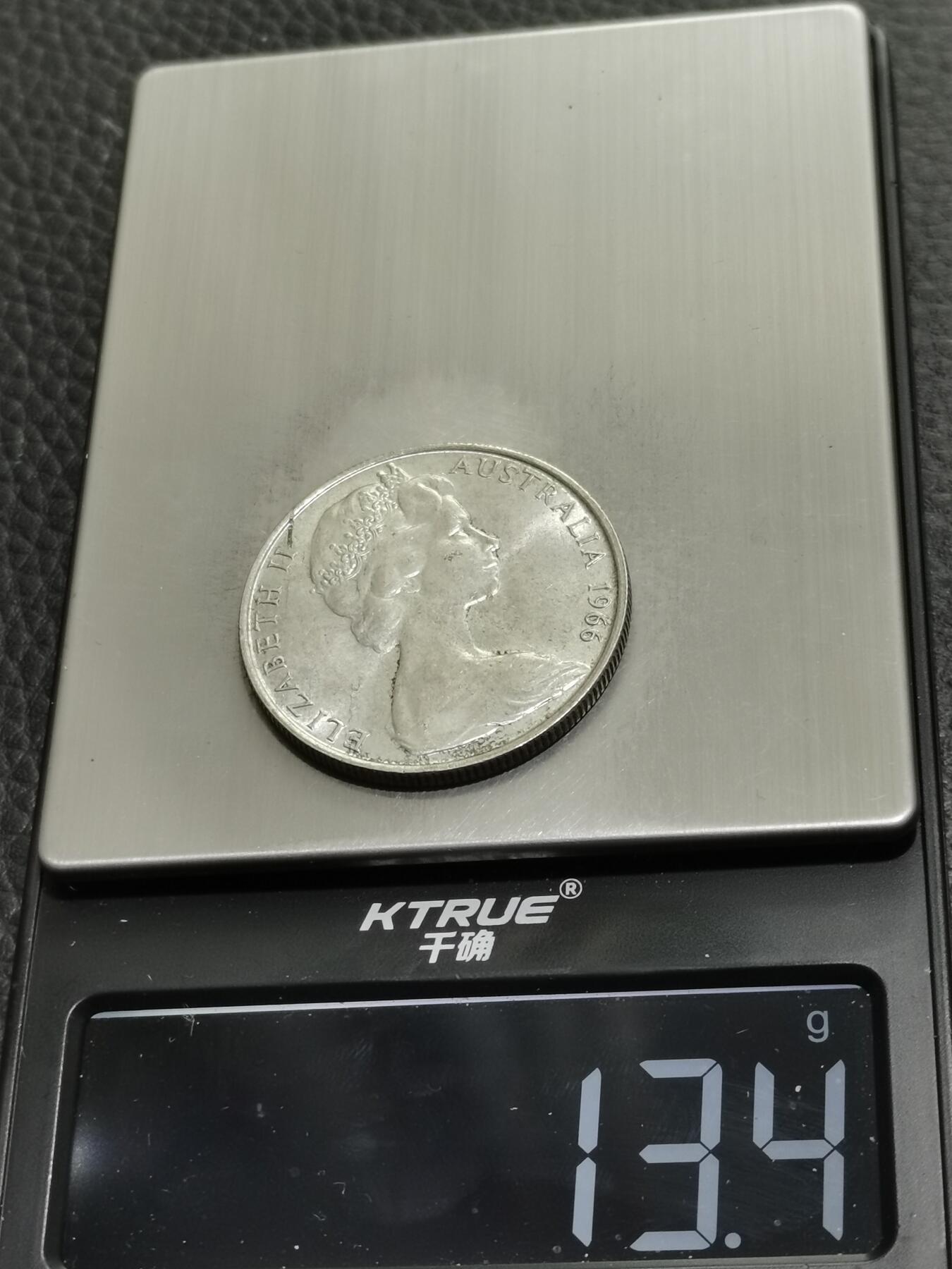 天下钱庄专场欢迎参拍 澳大利亚伊丽莎白半圆银币