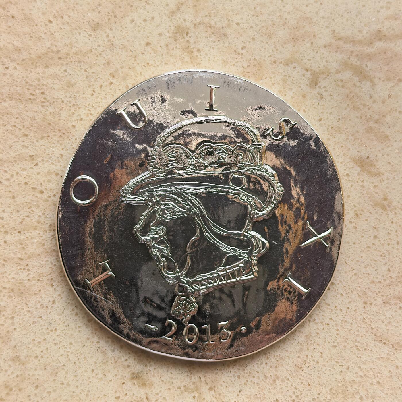 道一币馆币章第一百六十八场 原盒证 法国2013年历代君王-路易十一10欧元复古银币  22.2g 900s 10000