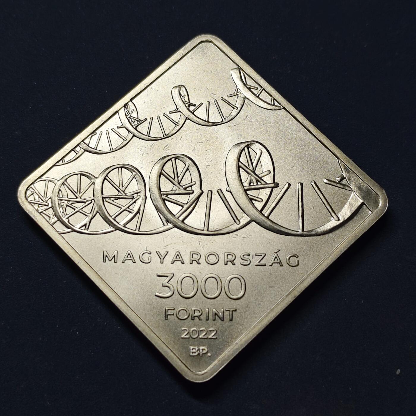 【全场包邮】纯粹捡漏拍511场 匈牙利2022年3000福林mRNA疫苗菱形纪念币