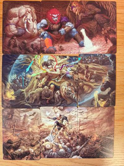 阳大大卡牌拍卖第104期（持续收拍品，周五晚上九点截拍，进群福利早知道） - 【三拼三连】炎卡文化 问道东方 绘藏9张 混工艺