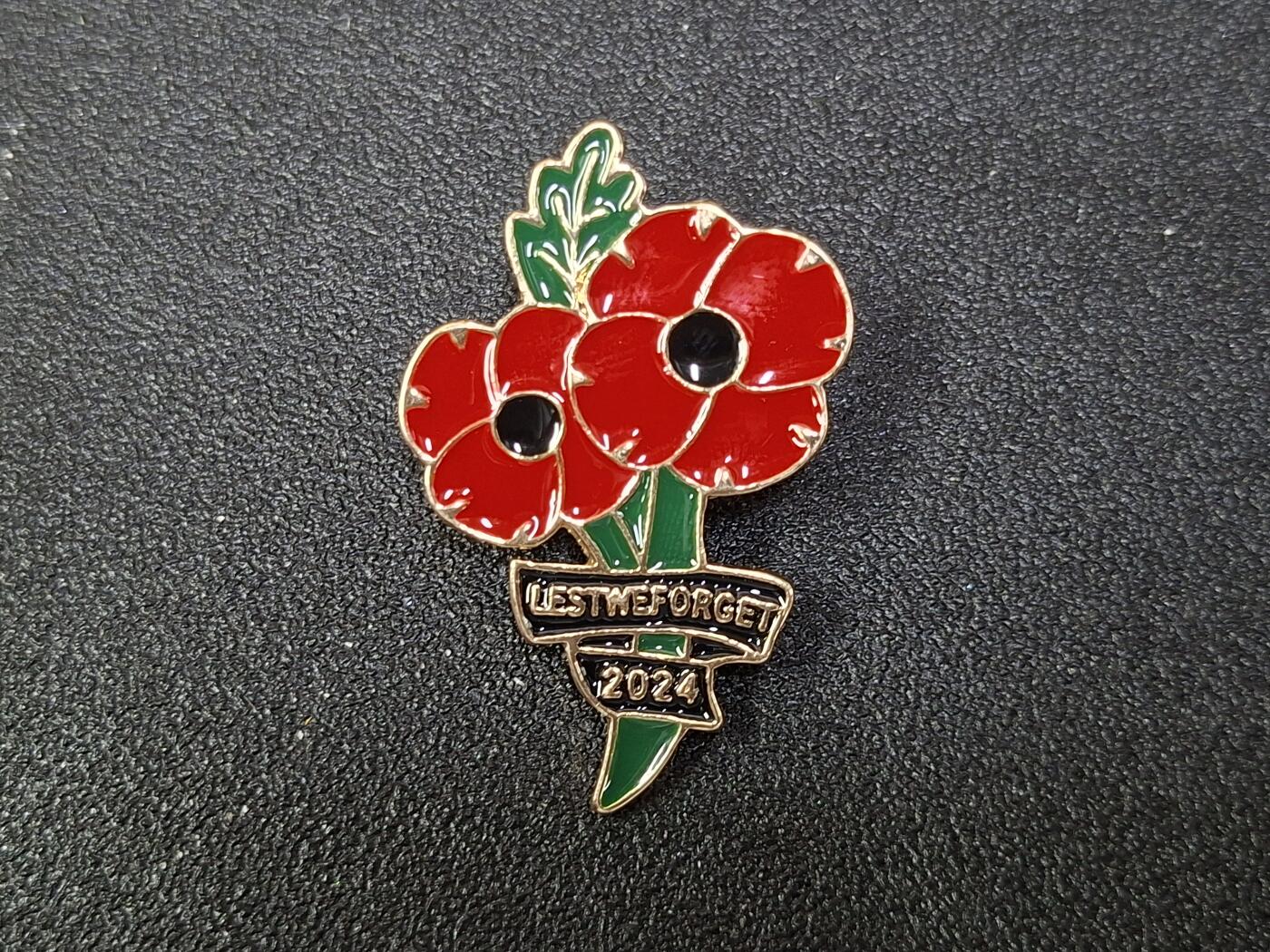 西秦中古拍卖第八十期  英国2024年阵亡将士纪念日虞美人纪念章