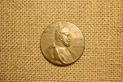 2026.3.14德系主题拍卖 - 德皇诞辰纪念章，铜质镀金，经过原主人抛光打磨
