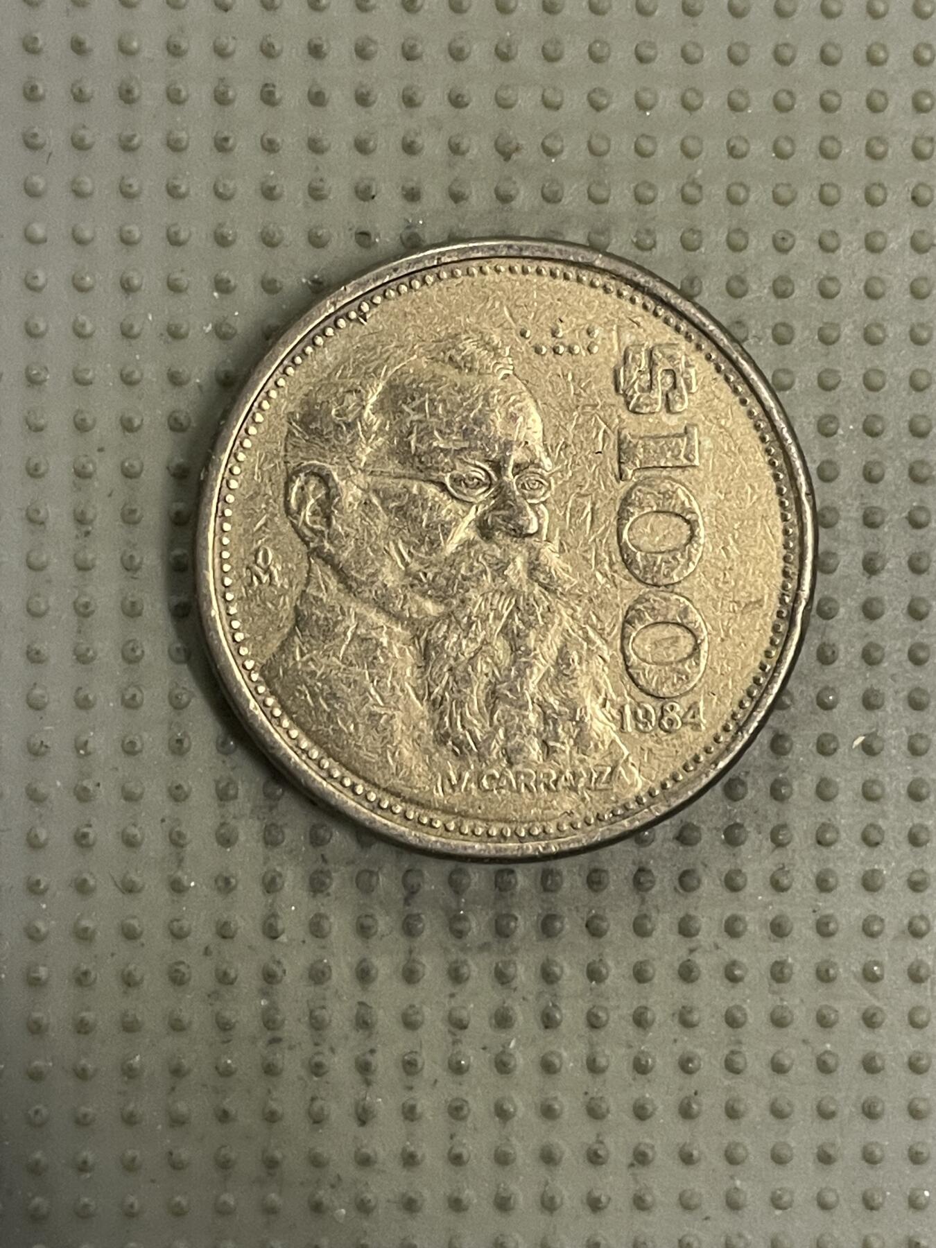 2026年第32场各国散币拍卖（总第182场） 墨西哥1984年100比索