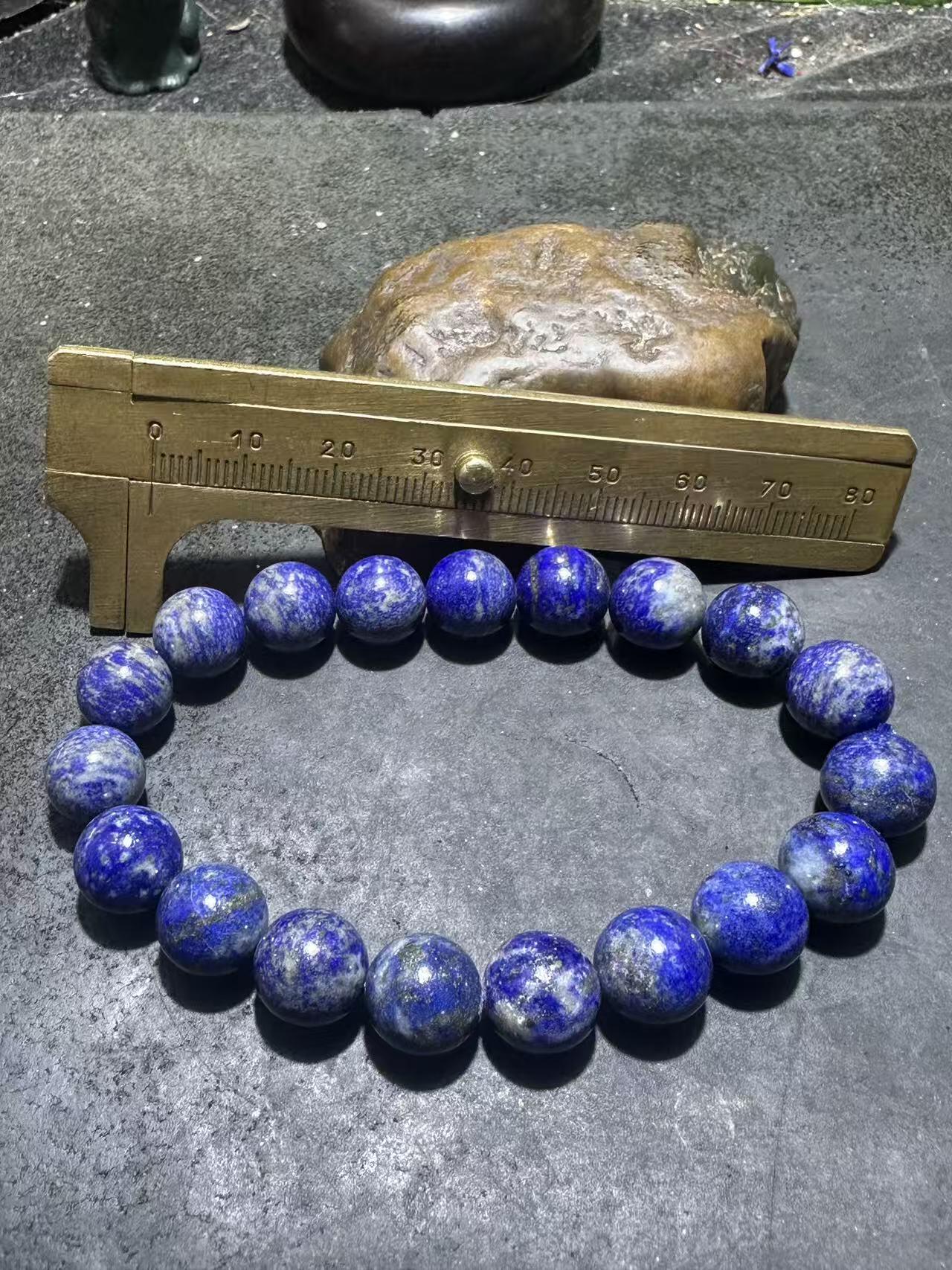 精美阿富汗老矿青金石手串一条