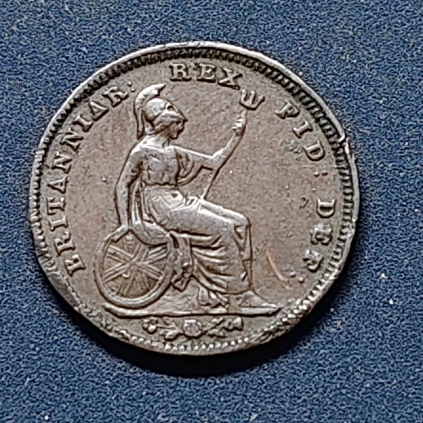 【全场包邮】纯粹捡漏拍510场 英国1839年乔治四世1法新铜币