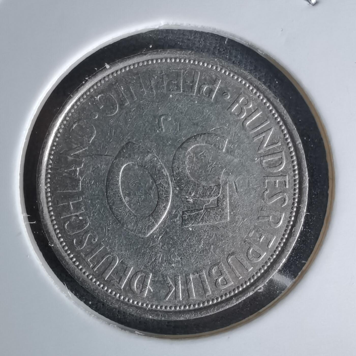 沼泽如烟--第1018场 德国1972年50芬尼