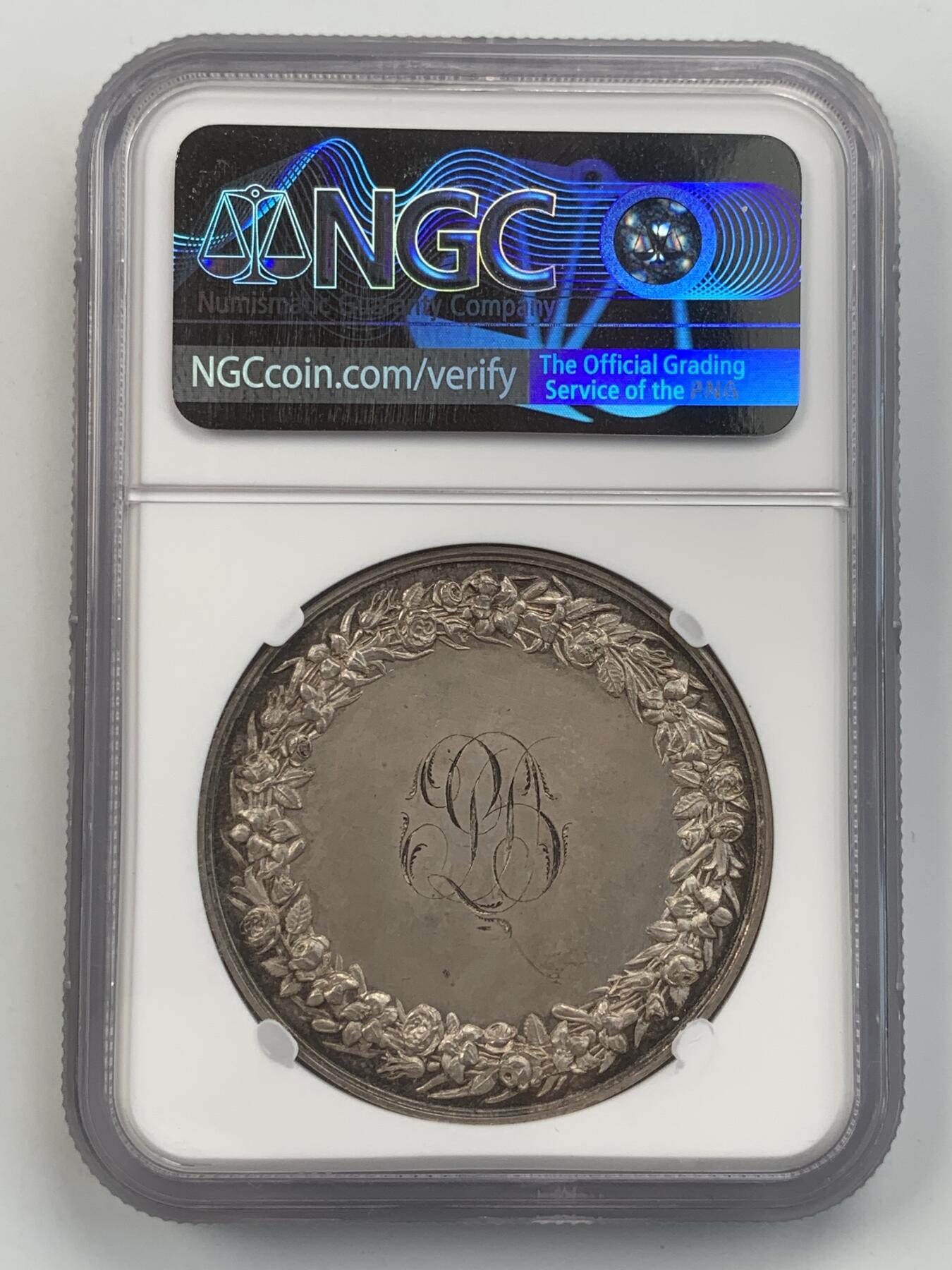 掌中浮雕-藏着的欧洲第054场 NGC MS63 : 法国结婚银章，41mm