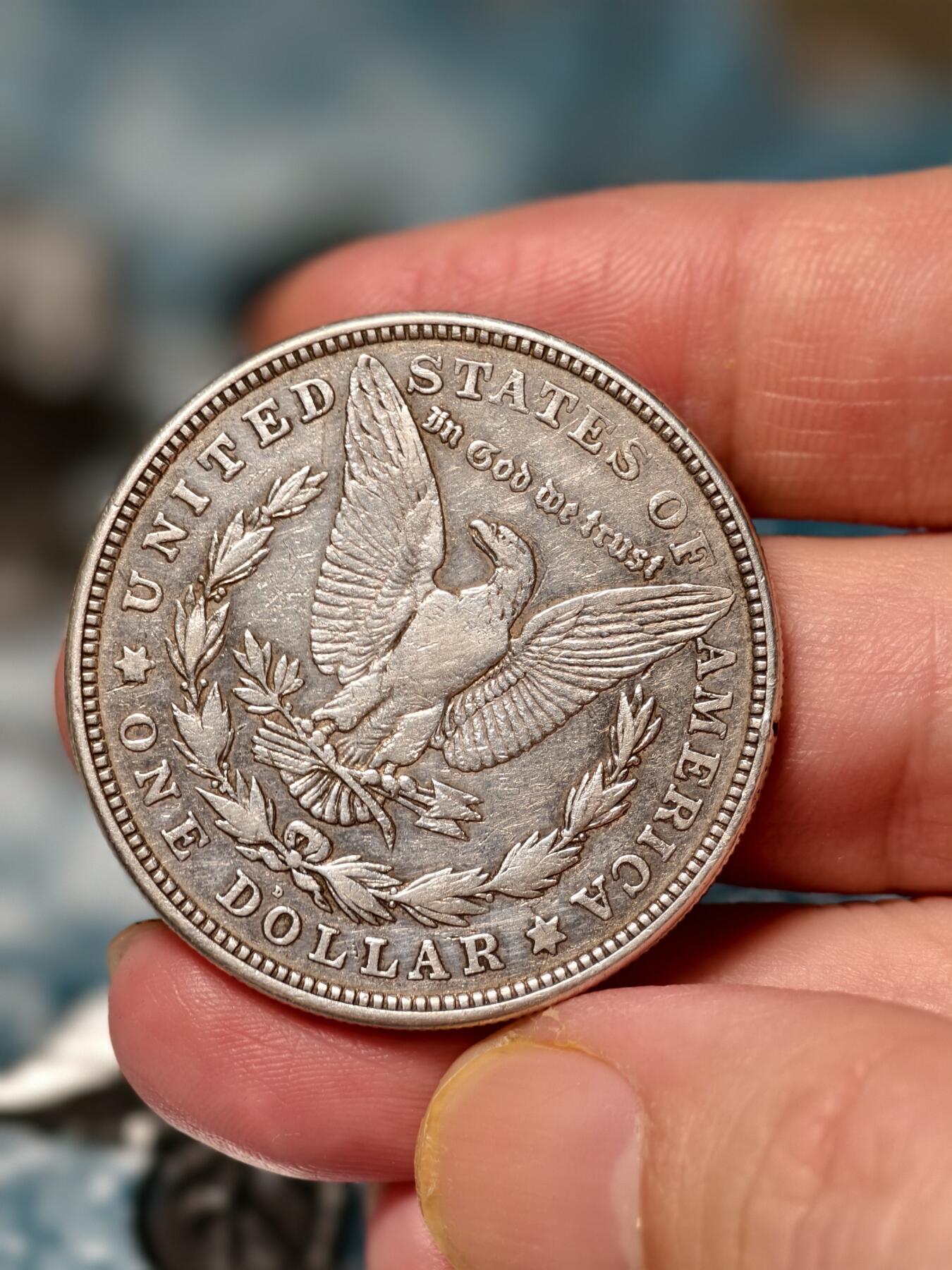 抚柳草堂-第十五期章牌钱币  奖章勋章限时免佣 满百包邮 放漏专场 1921美国摩根1美元大银币 重26.7g 流通美品温润柔美