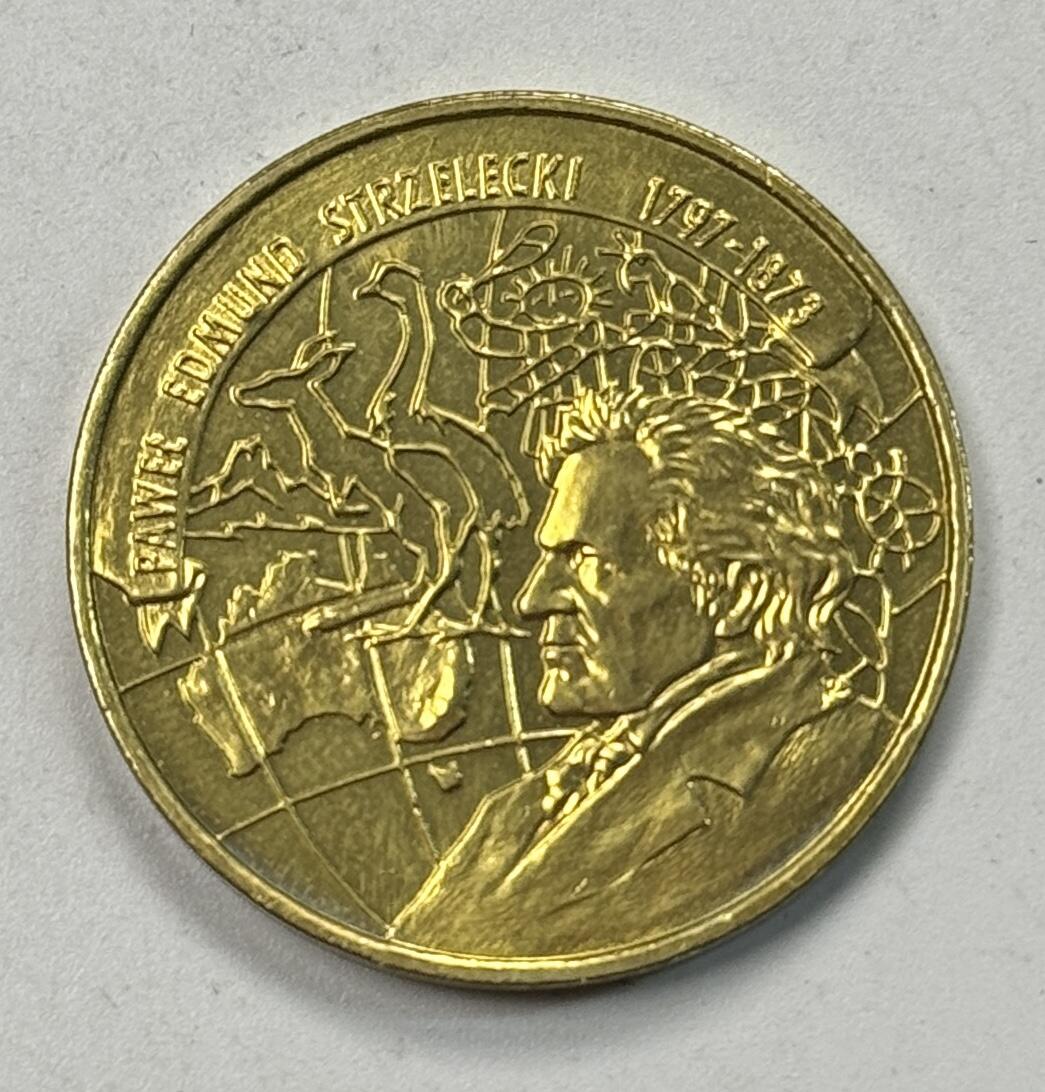 S&S Numismatic世界钱币-拍卖 第122期  波兰1997年 探险家帕维尔•艾德蒙•斯特爵雷茨基诞辰200周年 2兹罗提纪念币