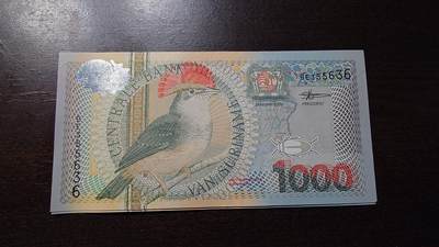 世界钱币～微拍第238期暨2026年第19期  部分尾货整理陆续低价起拍清仓 - 2000年苏里南1000元 全新绝品无47尾号636