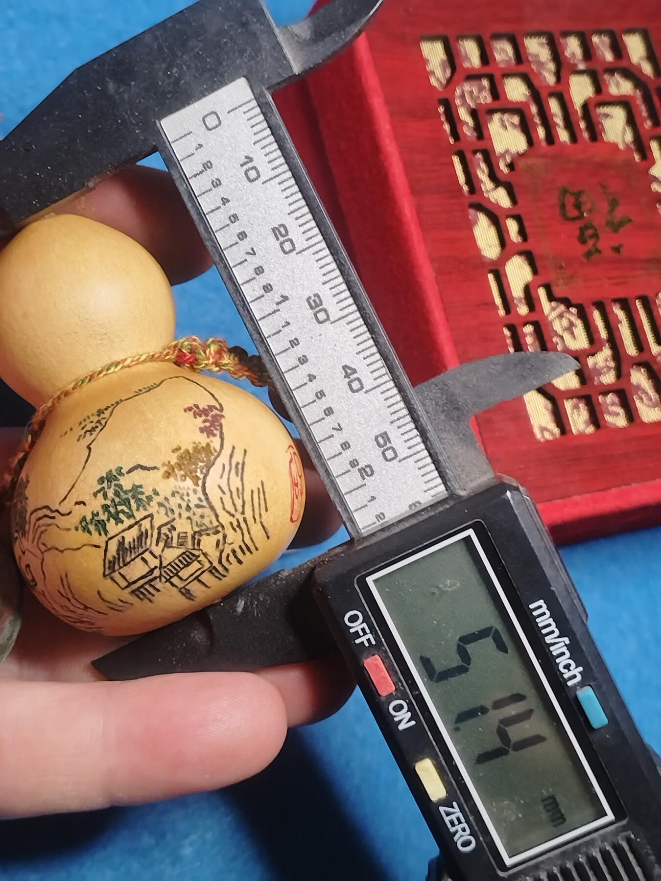 针刻山水 · 福禄葫芦挂饰