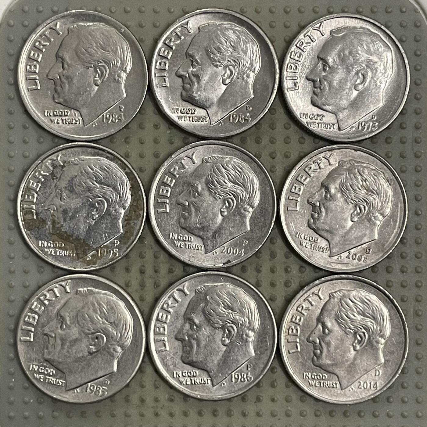 2026年第32场各国散币拍卖（总第182场） 美国10美分9枚