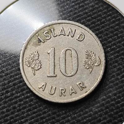 KK钱币收藏小铺   第405期 2月预留时间 周末发货 - 1946冰岛10奥拉 