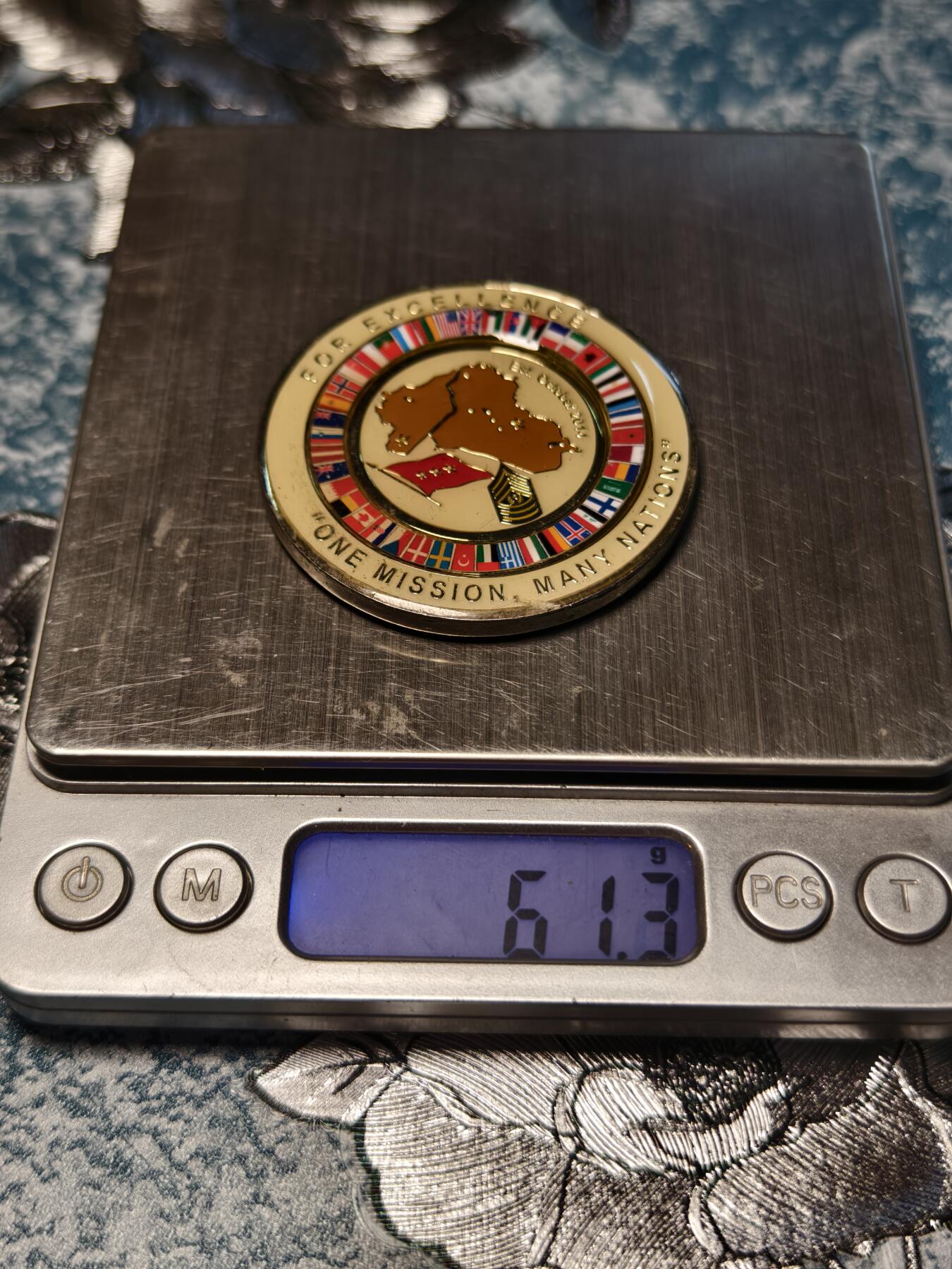 抚柳草堂-第十五期章牌钱币  奖章勋章限时免佣 满百包邮 放漏专场 Operation Inherent Resolve 多国联合特遣部队挑战币 锌合金珐琅彩 品相如图