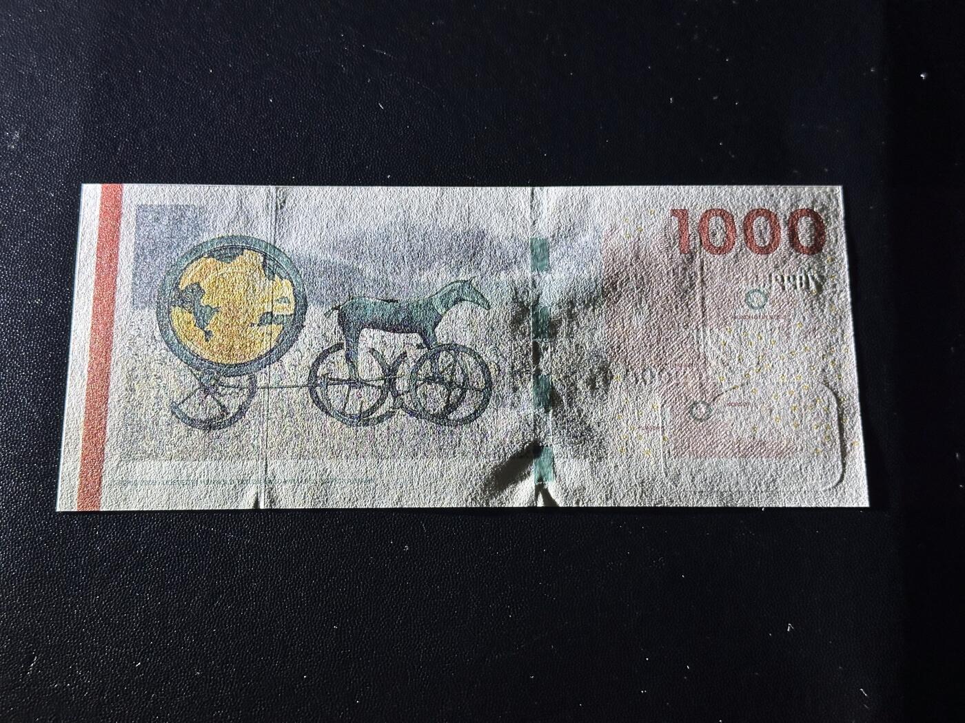 《外钞收藏家》第六百一十六期（精品场）（长期征集拍品、欢迎藏友们联系合作） 2009年丹麦桥版1000克朗 全新UNC