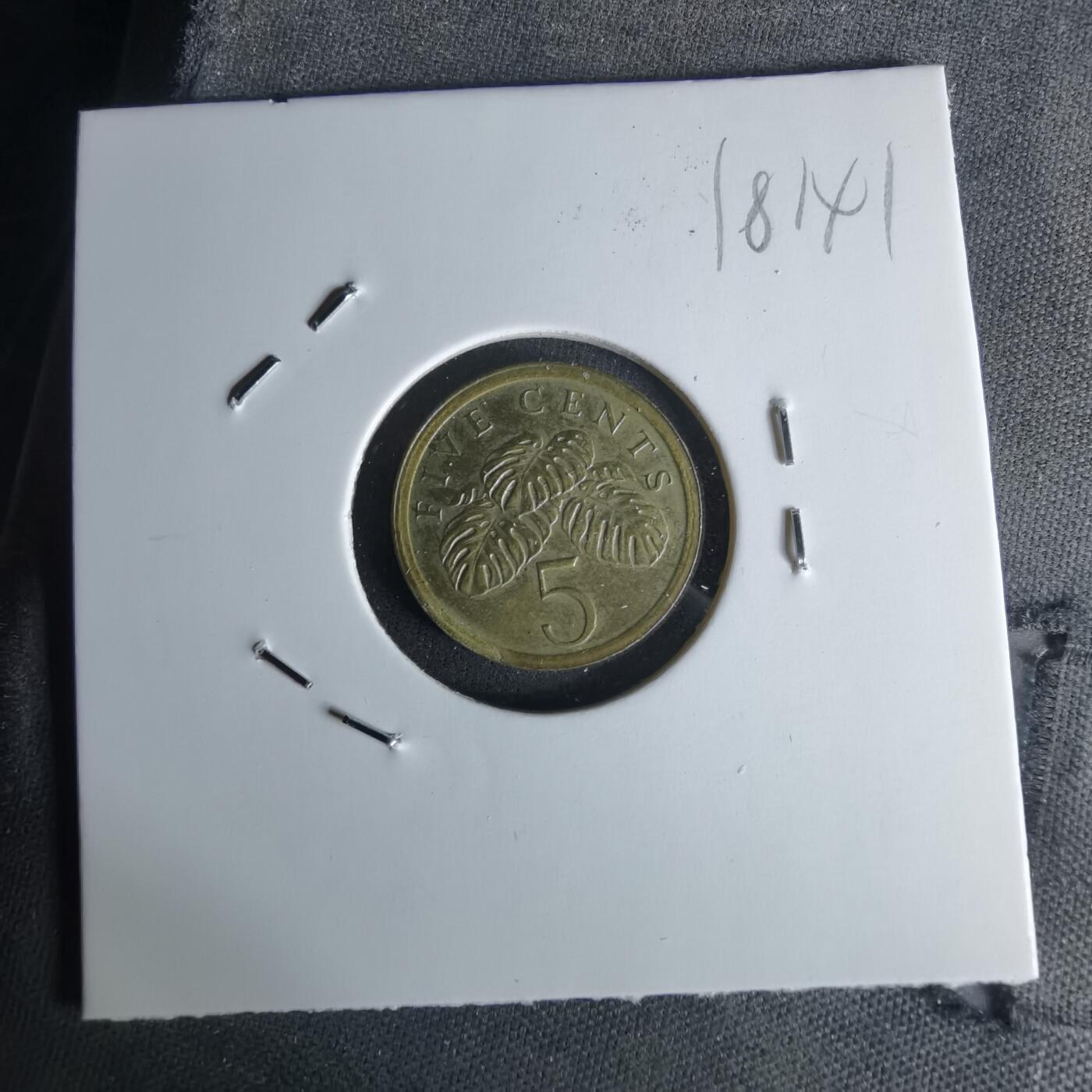 沼泽如烟--第1018场 新加坡1987年五分