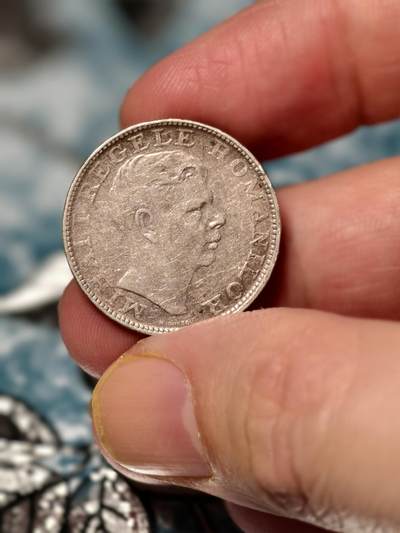 抚柳草堂-第十五期章牌钱币  奖章勋章限时免佣 满百包邮 放漏专场 - 1942罗马尼亚王国米哈伊尔一世200列伊银币 重6.1g