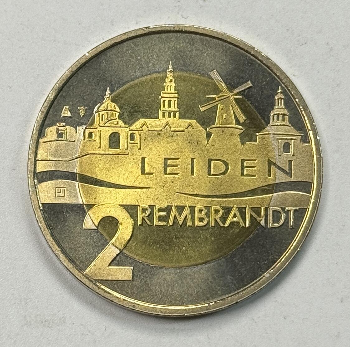 S&S Numismatic世界钱币-拍卖 第122期  样币*荷兰206年 伦勃朗·梵·莱茵逝世400周年 2欧元双色纪念币 II