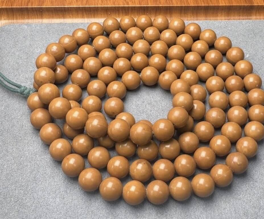 猴头雕刻光珠泛油款108脖挂