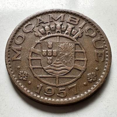 🌹外币初藏🌹🐯2026年第27场   每周二四六晚8️⃣点 接代拍 -  葡属莫桑比克 1957年 1埃斯库多铜币