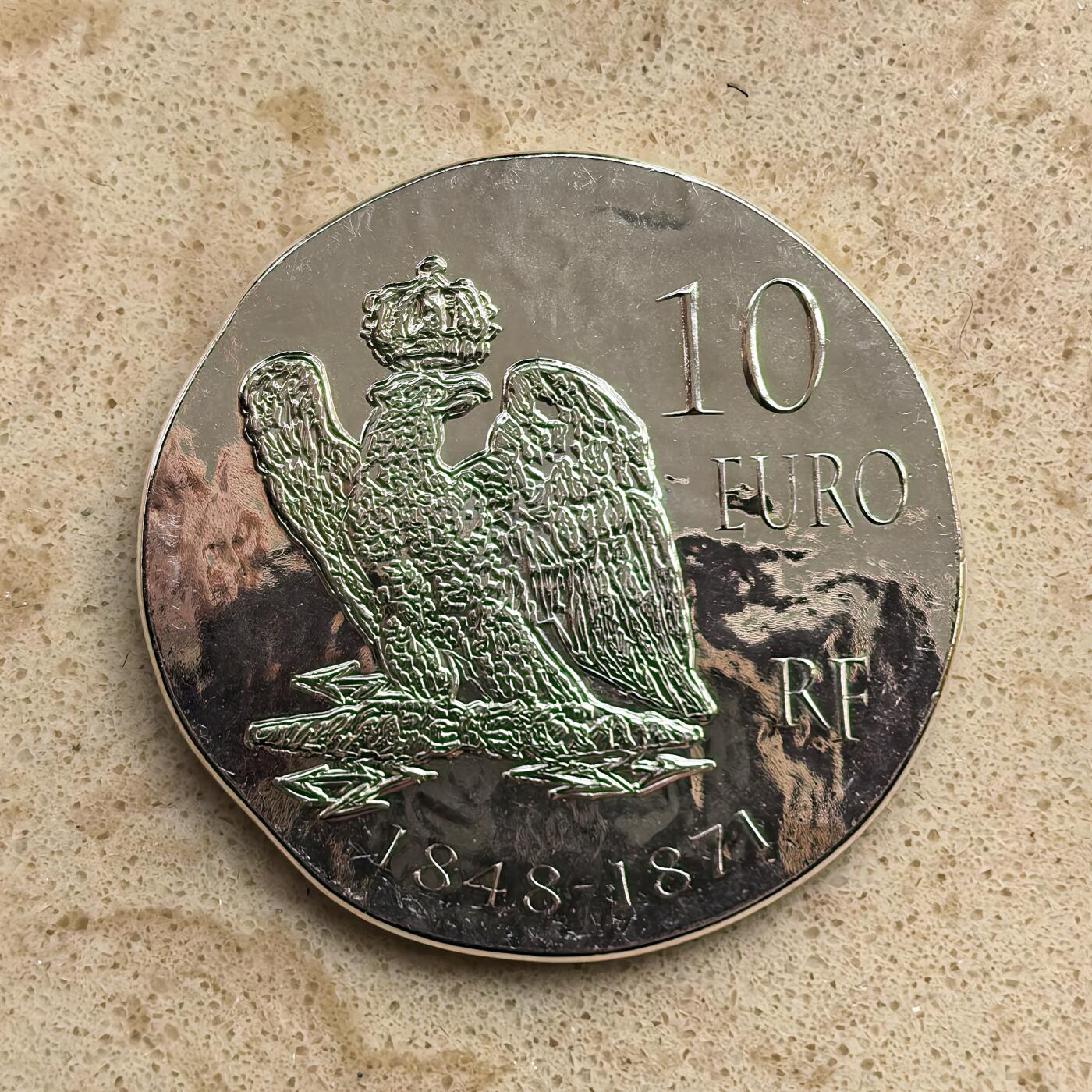 道一币馆币章第一百六十八场 原盒证 法国2014年历代帝王-拿破仑三世10欧元复古银币  22.2g 900s 10000