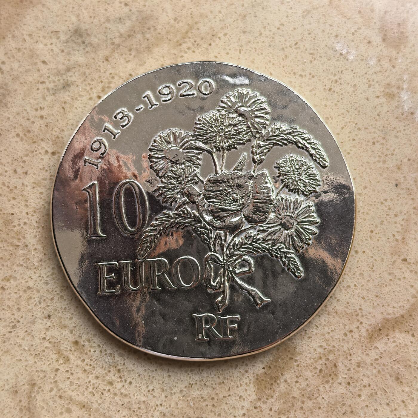 道一币馆币章第一百六十八场 原盒证 法国2015年历史上的领袖-雷蒙德·庞加莱10欧元复古银币  22.2g 900s 5000