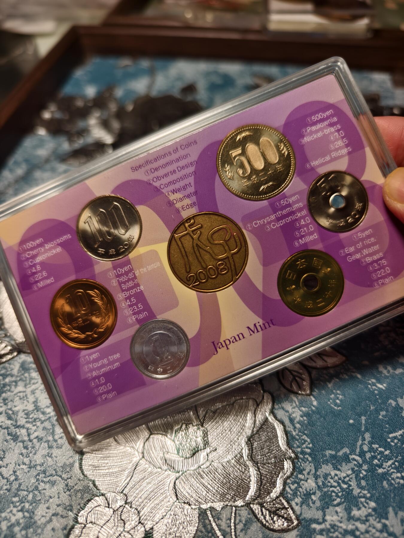 抚柳草堂-第十五期章牌钱币  奖章勋章限时免佣 满百包邮 放漏专场 2008日本平成20年纪念币套装