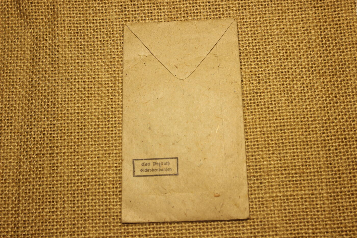 2026.3.14德系主题拍卖 德三西线防御奖章纸袋，库存品相，年代久远纸张略有痕迹