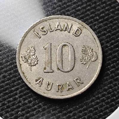 KK钱币收藏小铺   第405期 2月预留时间 周末发货 -  1958冰岛10奥拉