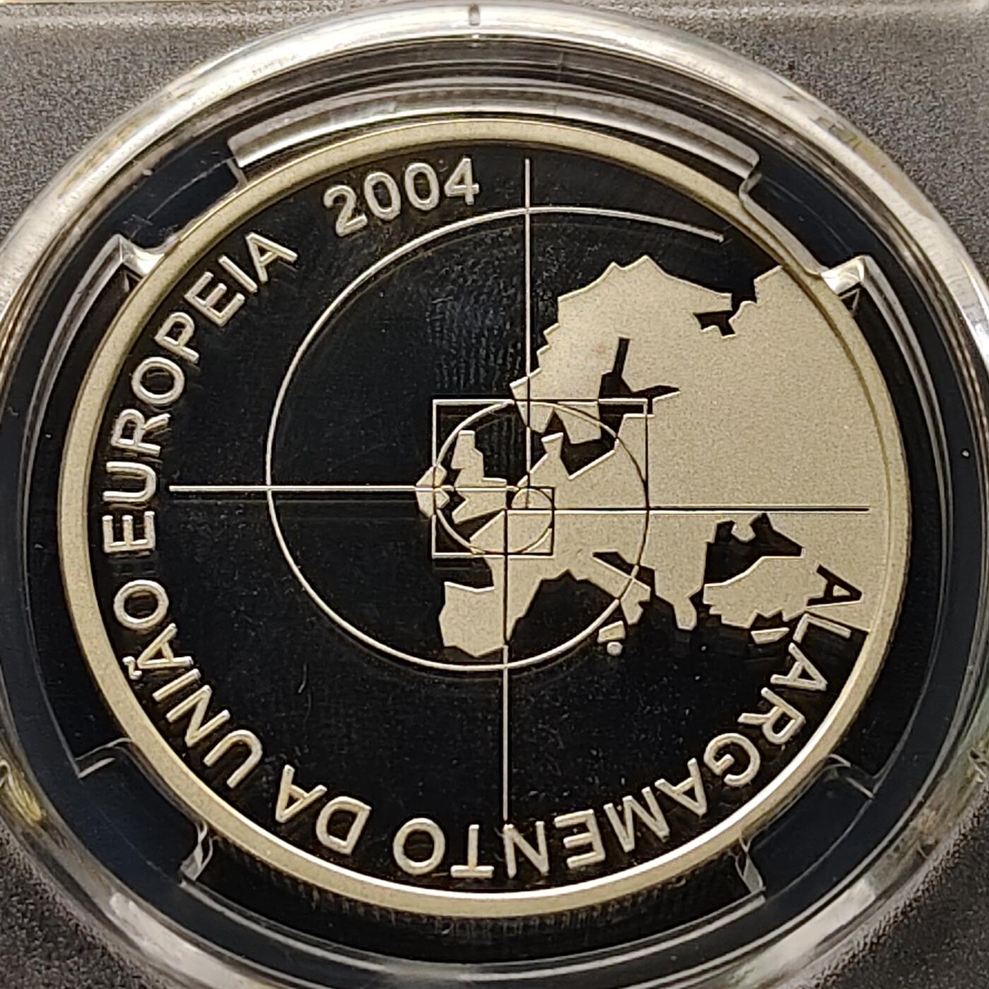 【全场包邮】纯粹捡漏拍511场 葡萄牙2004年8欧元欧盟东扩精制纪念银币【36毫米31.1克92.5%】