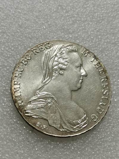 天下钱庄专场欢迎参拍 - 奥匈帝国大妈妈银币，官方后铸