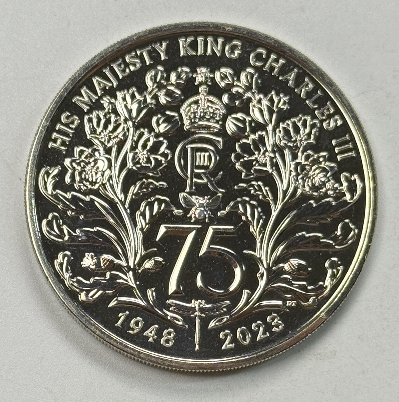 S&S Numismatic世界钱币-拍卖 第122期  英国2023年 查尔斯三世75周岁 5英镑纪念币