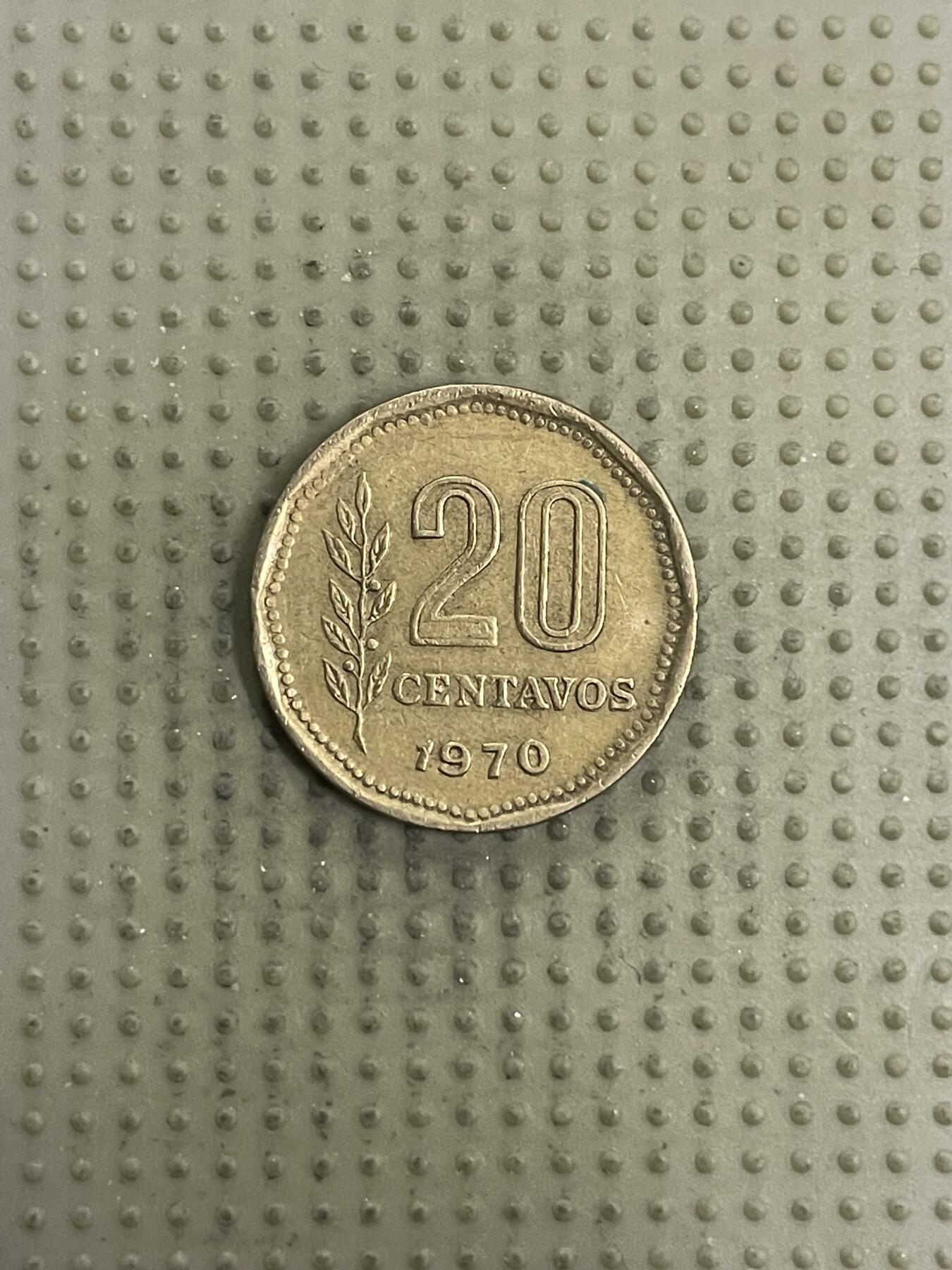 2026年第32场各国散币拍卖（总第182场） 阿根廷1970年20分