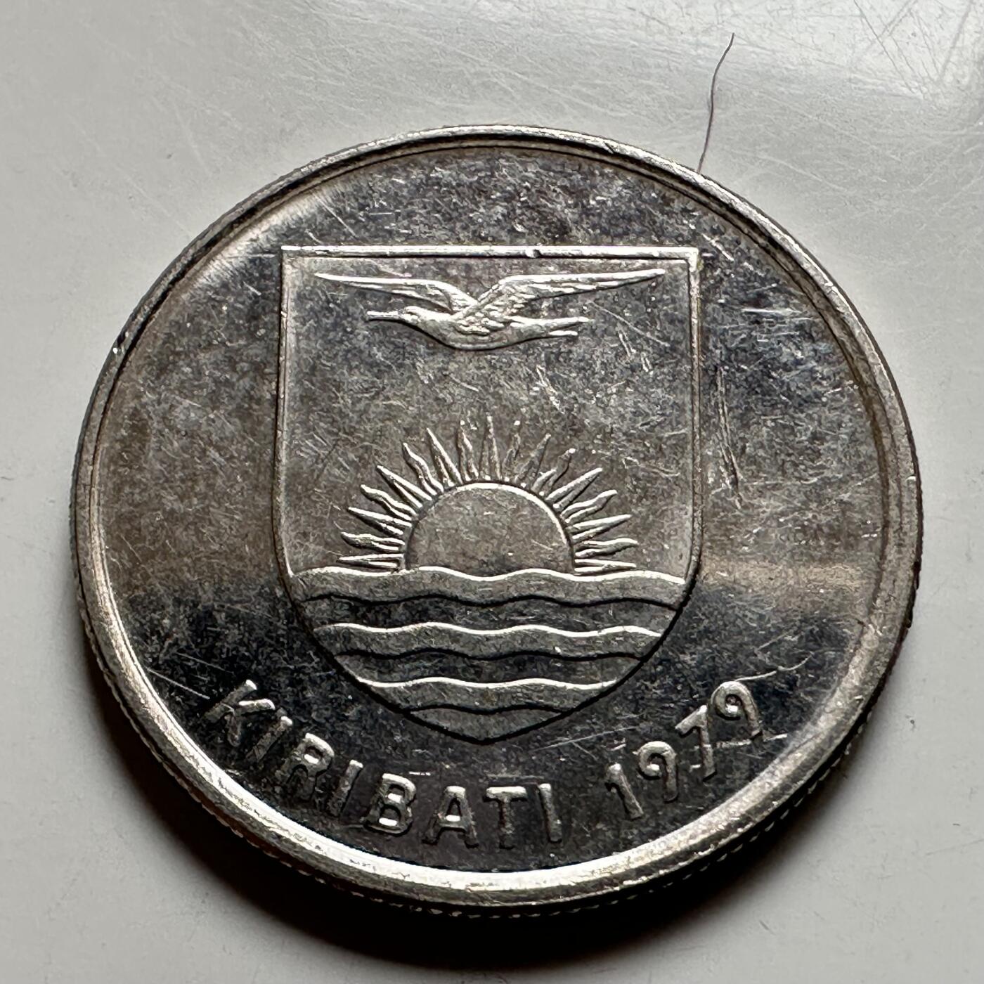 🌹外币初藏🌹🐯2026年第27场   每周二四六晚8️⃣点 接代拍 基里巴斯 1979年 5分铜镍币（壁虎）