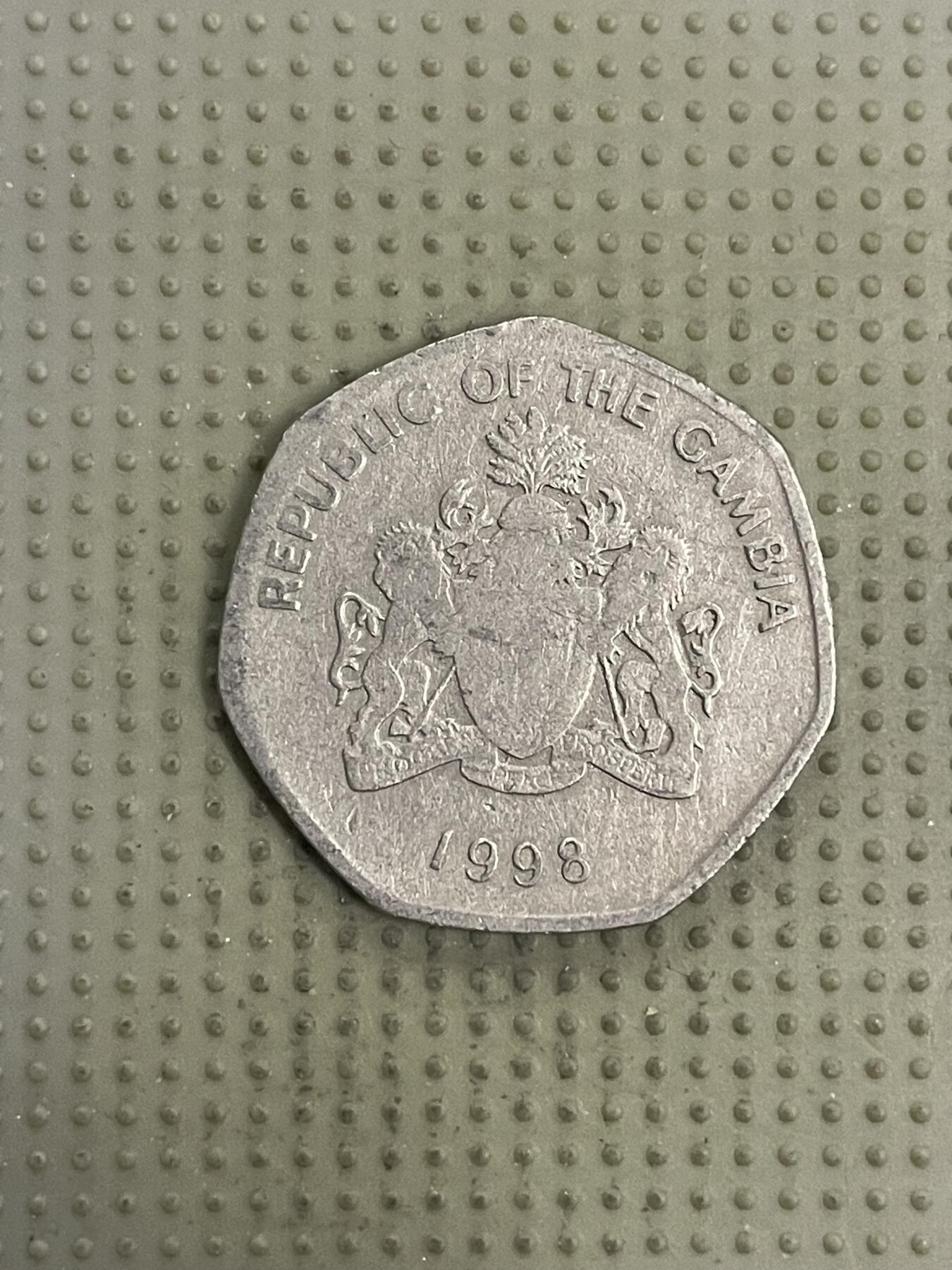 2026年第32场各国散币拍卖（总第182场） 冈比亚1998年1达拉西