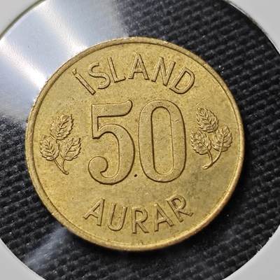 KK钱币收藏小铺   第405期 2月预留时间 周末发货 -  1969冰岛50奥拉