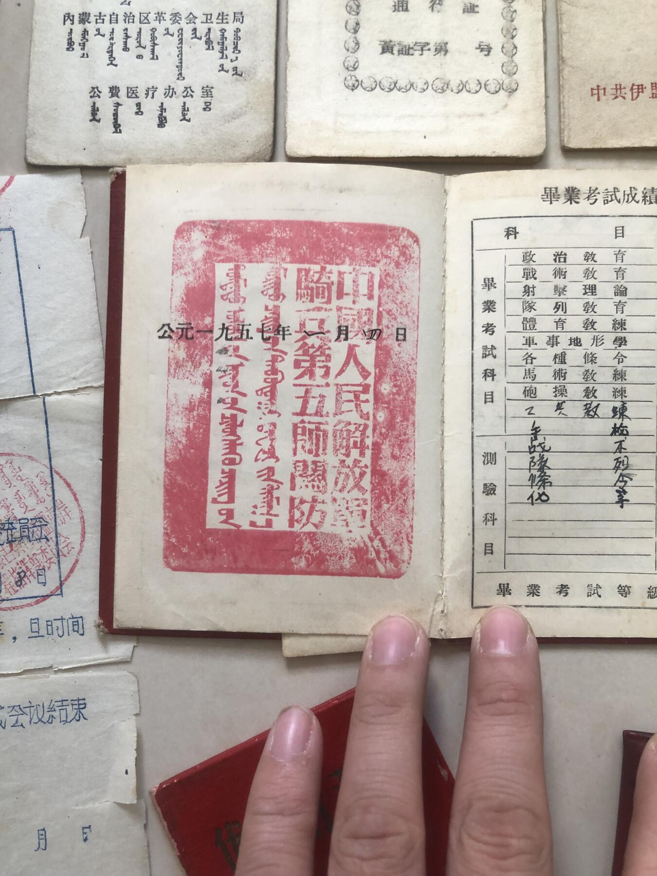 同一个人的全部资料和个人证件一组