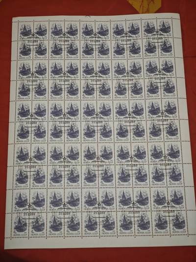 橙子收藏第五期 - 苏联1988年莫斯科克里姆林宫斯巴斯基塔主题整版盖销邮票