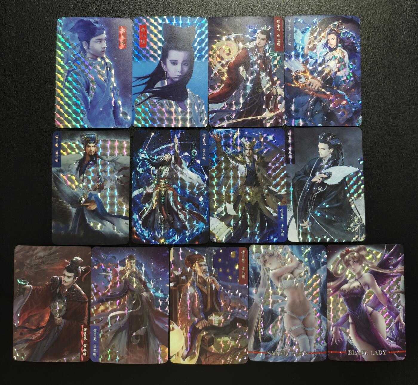 天玑星卡拍第178期《3.16周一截拍》持续收拍收评中 满赠卡需备注 倩女幽魂+三国演义 诸葛亮+美少女战士 格子闪 十三张 自制卡