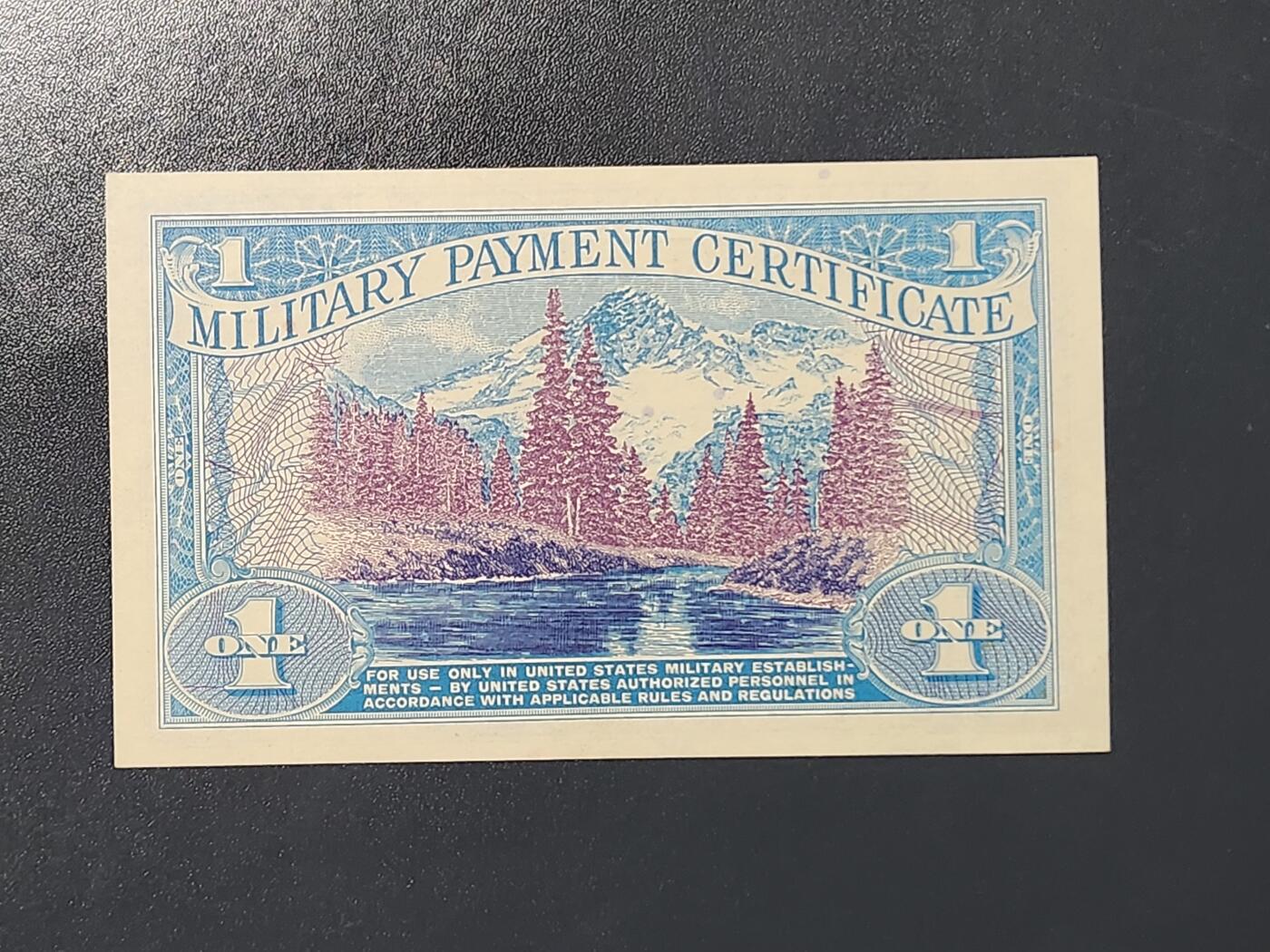 3月10号晚上8点 外国纸币自动截拍第36场 美国军票1元 661系列 原票新品