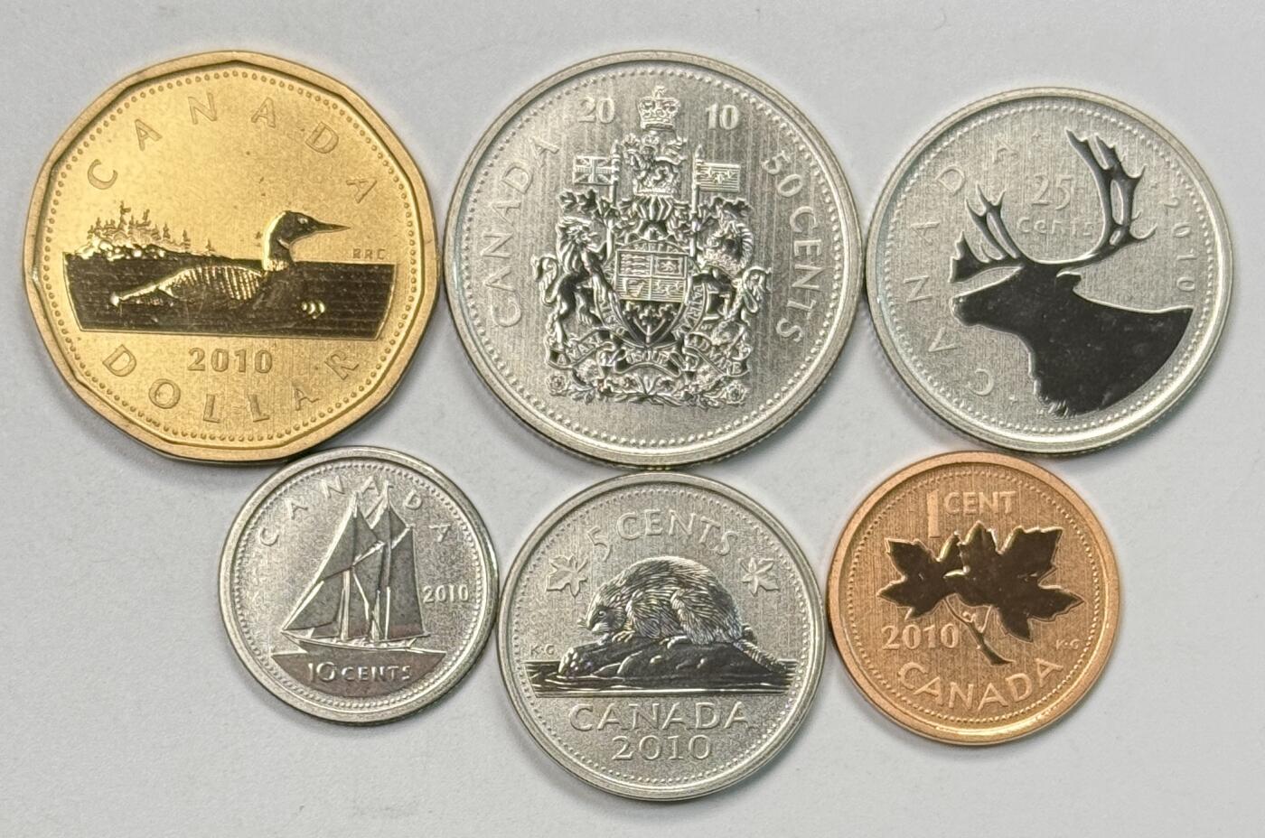 S&S Numismatic世界钱币-拍卖 第122期  加拿大2010年 磨砂板 6枚套币