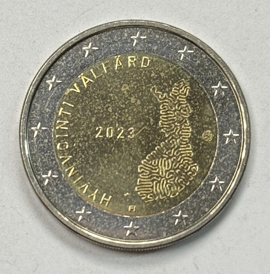 S&S Numismatic世界钱币-拍卖 第122期  芬兰2023年 社会和卫生服务作为公共福利 2欧元双色纪念币