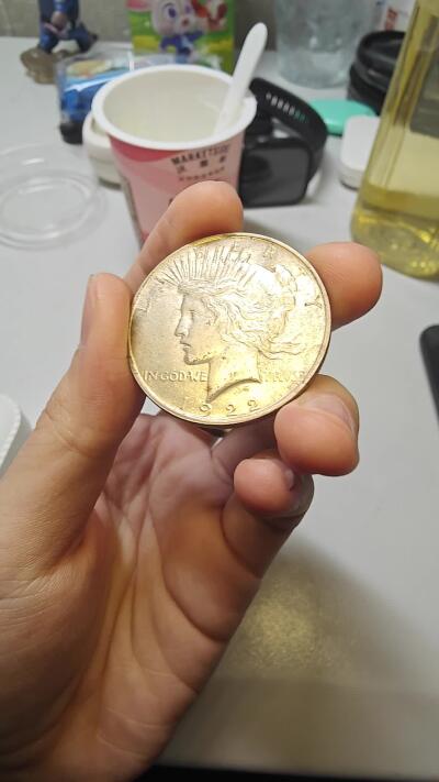 MS极品黄油转光和平鸽银币