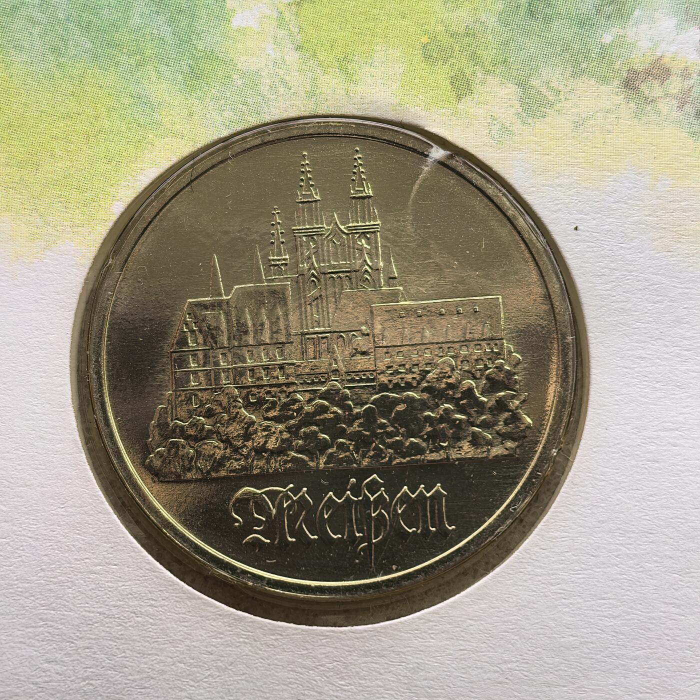 道一币馆币章第一百六十八场 补图 邮币封 民主德国1985