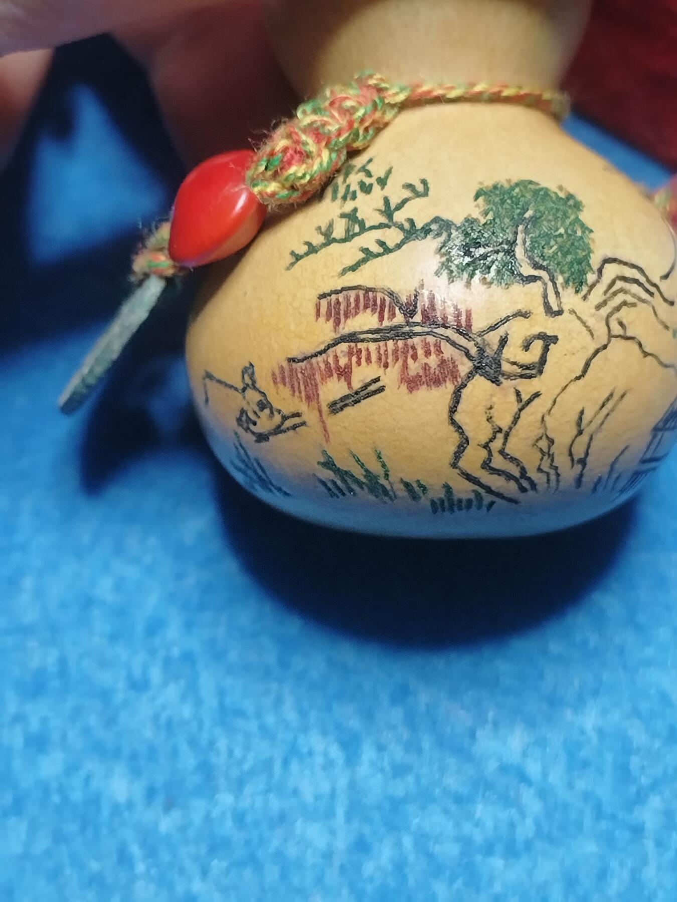 针刻山水 · 福禄葫芦挂饰