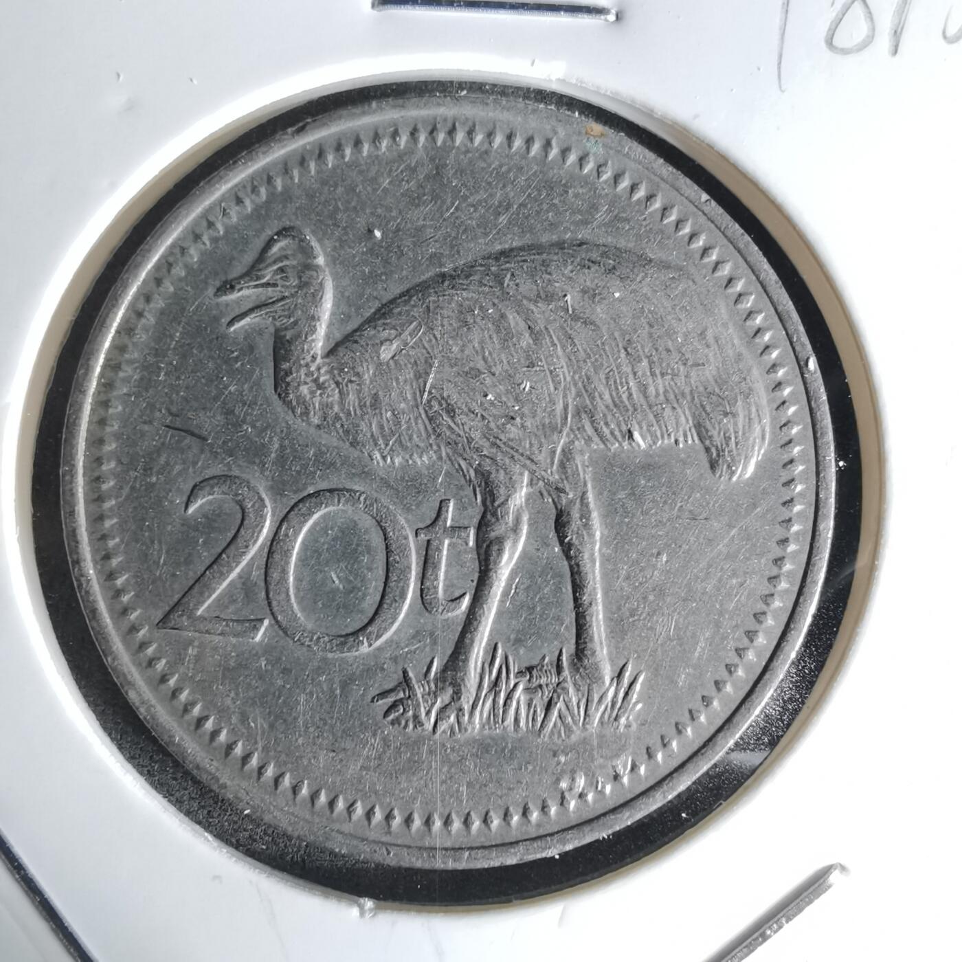 沼泽如烟--第1018场 巴布亚新几内亚1975年20托伊