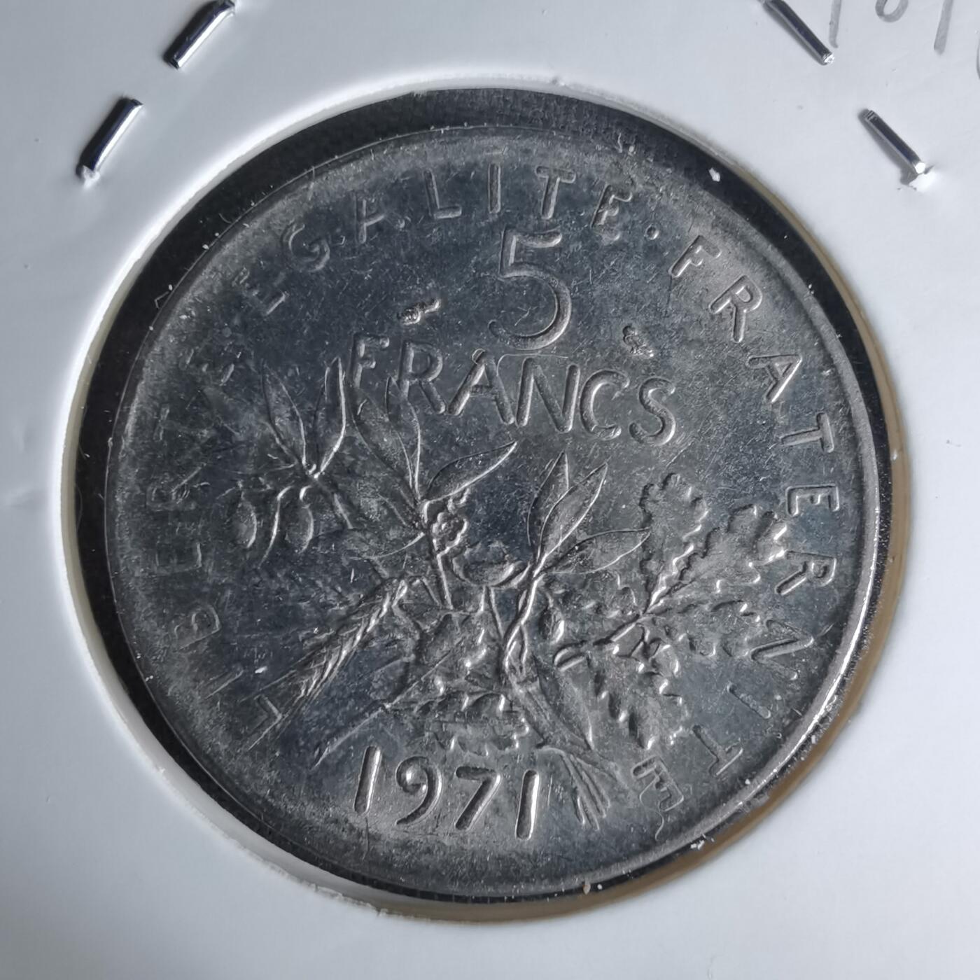 沼泽如烟--第1018场 法国1971年5法郎