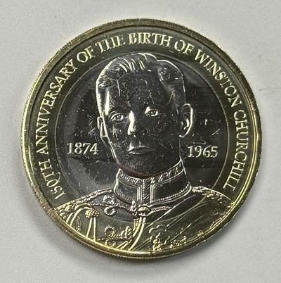 S&S Numismatic世界钱币-拍卖 第122期  - 英国2024年 温斯顿·丘吉尔诞辰150周年 2英镑双色纪念币 BU