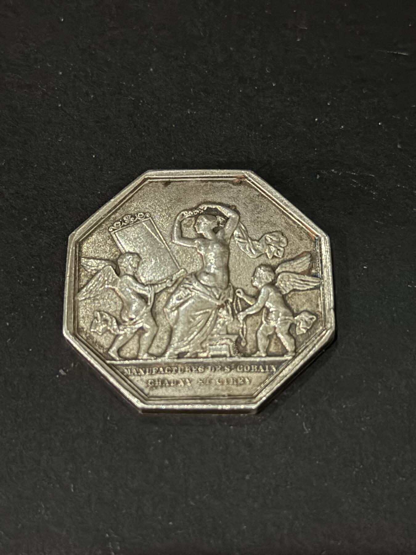 海外回流精品专场 法国纯银八角代用币（17.9g）