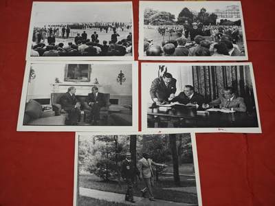 橙子收藏第五期 - 1973年美苏首脑会晤老照片组 完整记录了1973年6月苏联领导人列昂尼德·勃列日涅夫访问美国，与美国总统理查德·尼克松在华盛顿及戴维营举行高层会晤的全过程，是冷战“缓和”时期美苏关系的核心视觉见证。